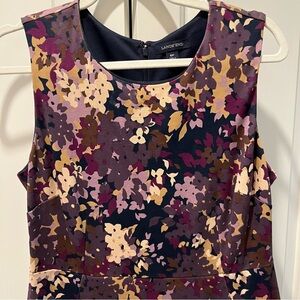 Lands' End Navy and Purple Dress